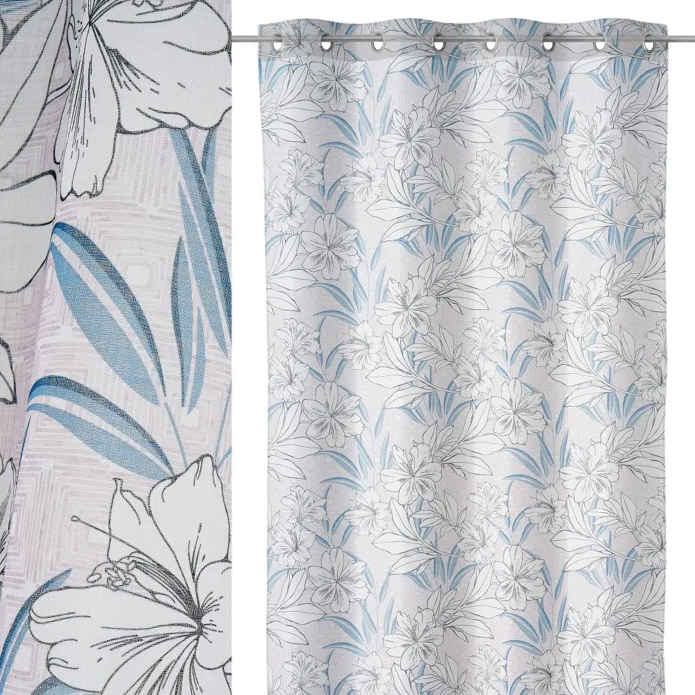 Visillo Lily Azul 2 Visillo Lily Azul