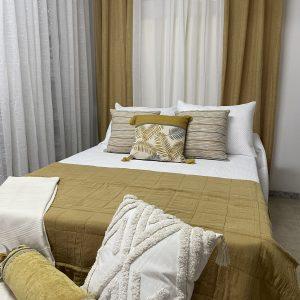 Pie de Cama Merino Mostaza