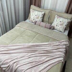 Comforter Sherpa Cubo Beige