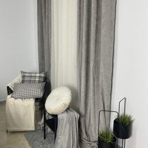 PEMBA HOGAR 9 Cortina Brisa Gris